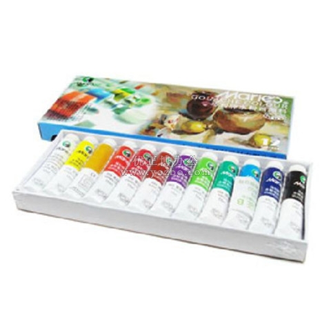 馬利 12色水粉顏料12ml 7312