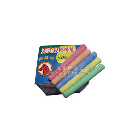 馬頭牌 50莊裝無塵彩色粉筆