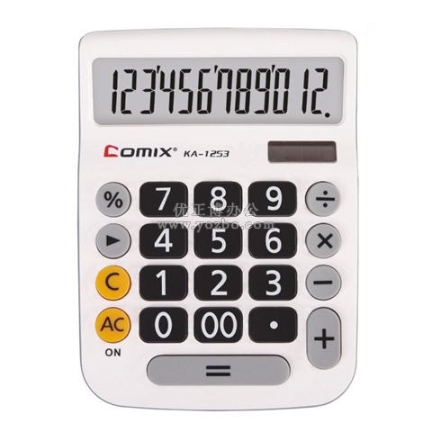 齊心(comix) 時尚桌面型計算器 大臺機KA-1253
