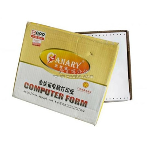 金絲雀電腦打印紙 80列三層 1200張/箱