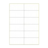 A4進口不干膠 電腦打印標簽 啞面48*105mm 12小張/頁