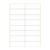 A4進口不干膠 電腦打印標簽 啞面37*105mm 16小張/頁