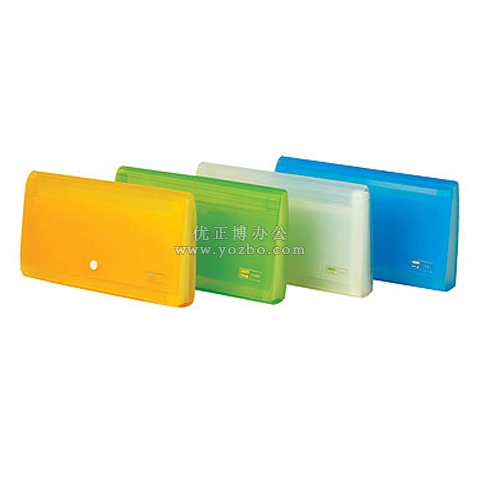 和興盛 F4303 透明磨砂票據包 十二格 A5