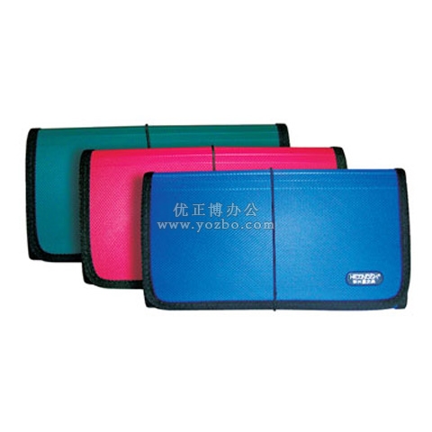 和興盛 F4303J 針織紋包邊票據包 十二格 A5