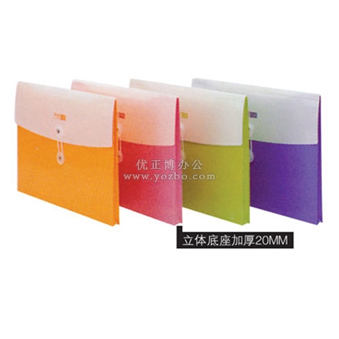 和興盛 條紋立體雙色捆繩文件袋X319 A4