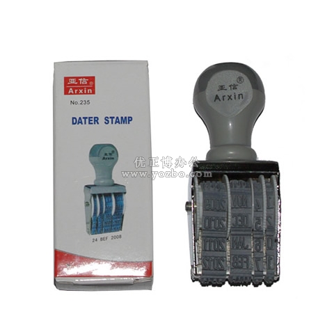 亞信 英文日期印 W-235