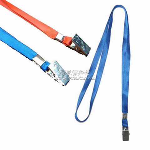 證件掛繩 工作證掛繩 1cm金絲繩扁平帶夾證件帶