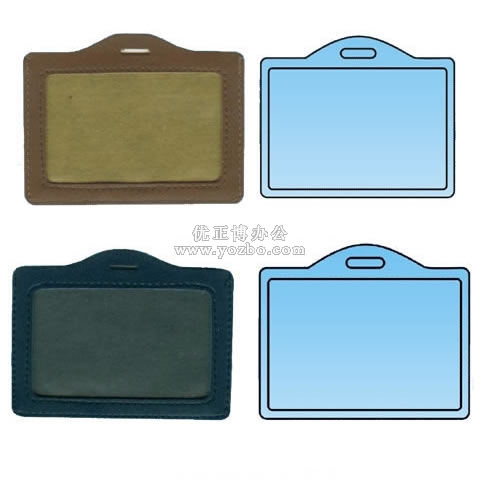 仿皮證件卡 100*78mm 廠牌套 工作證 胸卡 證件套