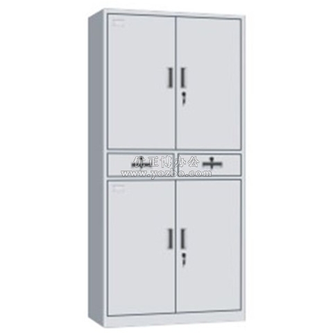 鋼制辦公資料柜 LB-W-021中二斗雙節(jié)柜 帶鎖鐵皮柜