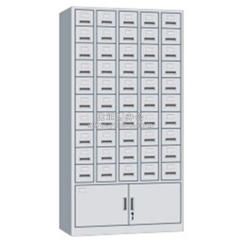 鋼制文件柜 LB-W-044二十目錄柜 帶鎖鐵皮目錄卡片柜