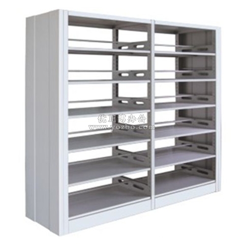 鋼制書架 LB-S-008雙柱雙面書架(二組)