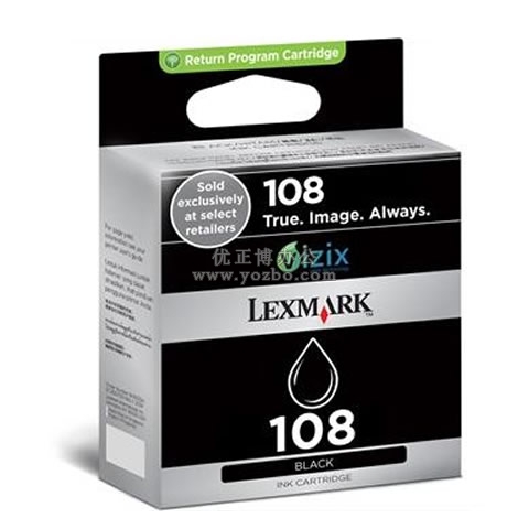 利盟 108黑色墨盒 (14N0332A)
