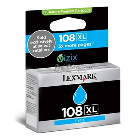 利盟 108青色墨盒 (14N0337A)