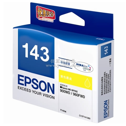 愛普生 T1434 標準容量黃色墨盒 C13T143480