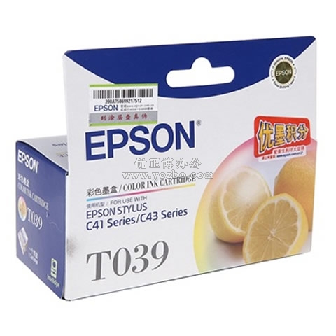 愛普生 T039 彩色墨盒 C13T03908ABD