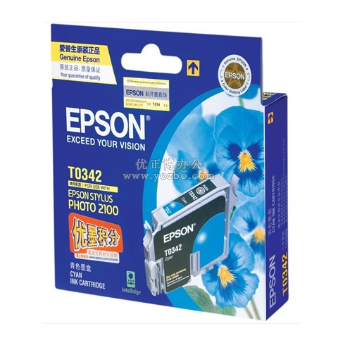 愛普生 T0342 青色墨盒 C13T034280BD