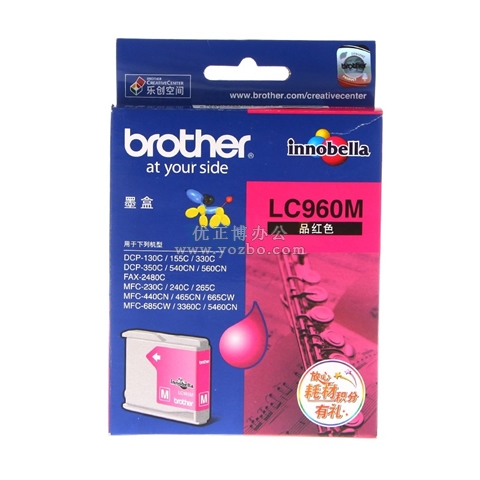 兄弟(brother) LC960M 品紅色墨盒