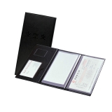 齊心 A615 優質PVC皮面支票夾 多功能