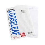 渡邊 A5活頁紙 20孔活頁芯 LL1101 100頁