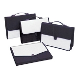 和興盛 十二層銀系雙色包邊松緊帶風琴包F4302YJ A4