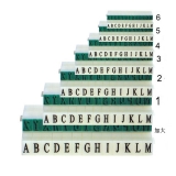 亞信 大寫英文組合號碼印 (可選規格）