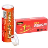 3M 思高透明膠帶500-3/4 18mm×15m 8卷筒裝