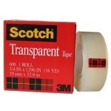 3M 思高 600 3/4 高級透明隱形膠帶 19mm*33m