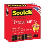3M 思高 600P 1/2 專業透明膠帶 12.7mm*33m