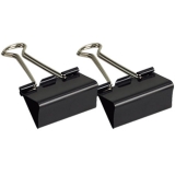 齊心B3605黑色長尾票夾 51mm 12個/紙盒