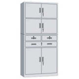 鋼制辦公資料柜 LB-W-023中三斗檔節柜 帶鎖鐵皮柜