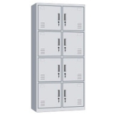 鋼制更衣柜 LB-W-038八門更衣柜 帶鎖鐵皮工衣柜