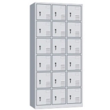 鋼制更衣柜 LB-W-042十八門更衣柜 帶鎖鐵皮工衣柜