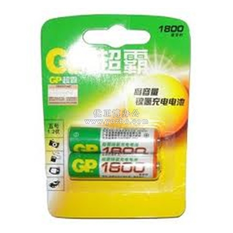 GP超霸充電電池(兩粒裝) 1800MA 5號 2粒/排