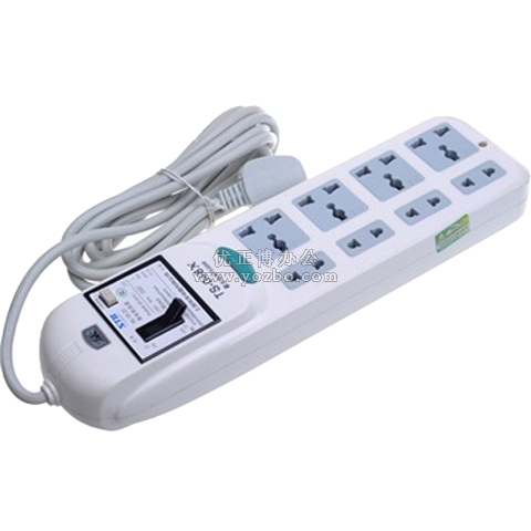 子彈頭 2.8米插座總控 漏電保護 超級安全型 TS-048X