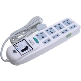 子彈頭 2.8米插座總控 漏電保護 超級安全型 TS-048X