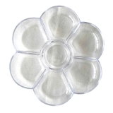 花瓣調色盤 塑料調色容器 