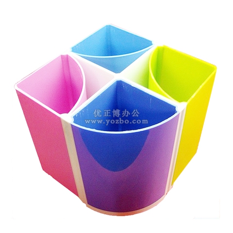 華杰H369多彩旋轉變形筆筒 