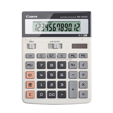 佳能WS-1200H計算器 大型臺式計算機 屏幕可調角度