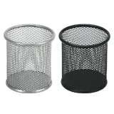 齊心B2259 金屬網格圓筆筒