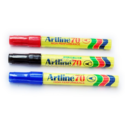 旗牌 雅麗Artline圓頭油性記號筆EK-70箱頭筆
