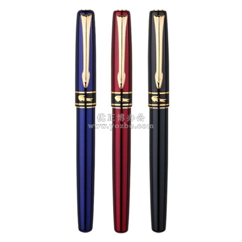 鱷魚310鋼筆 金夾黑飛梭銥金筆