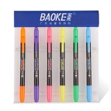 寶克熒光筆MP492 粗細雙頭熒光筆