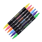 寶克熒光筆MP492 粗細雙頭熒光筆