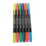 寶克熒光筆MP492 粗細雙頭熒光筆