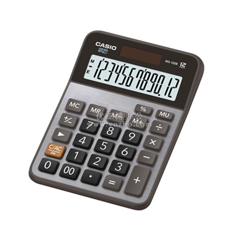 卡西歐(CASIO)12位數桌面型計算器 MX-120B