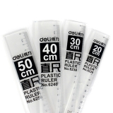 得力6230 有機玻璃直尺 超透明 30cm